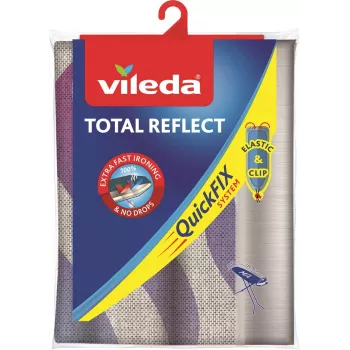 Copertura per asse da stiro VILEDA Total Reflect blu grigio bianco per assi da stiro 1300 x 450 mm