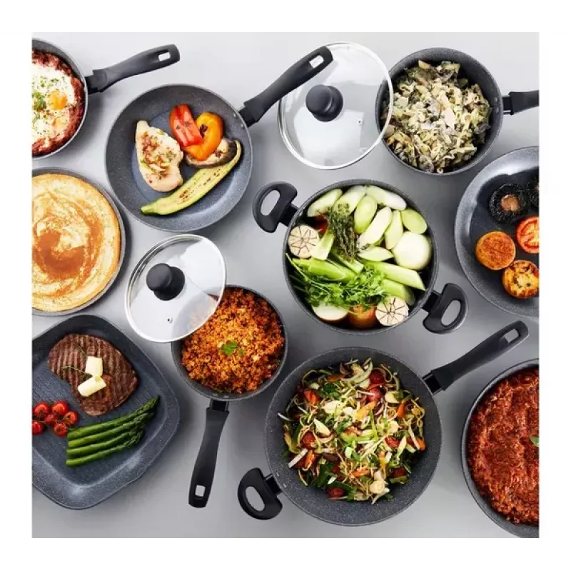 Set di 5 padelle Russell Hobbs Metallic Marble RH02814EU7 – rivestimento antiaderente, varie dimensioni