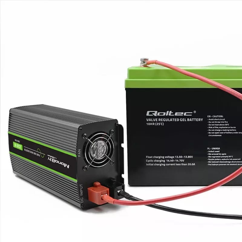Inverter per auto Qoltec Monolith 2000 W nero 24 V