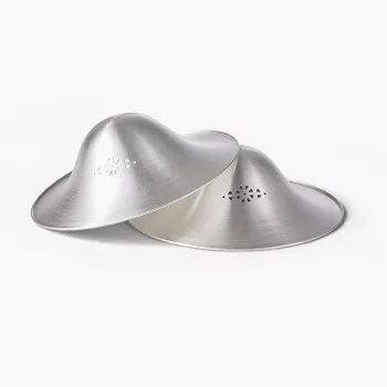 Momcozy 999 paracapezzoli argento per allattamento 55MM 2 pezzi L
