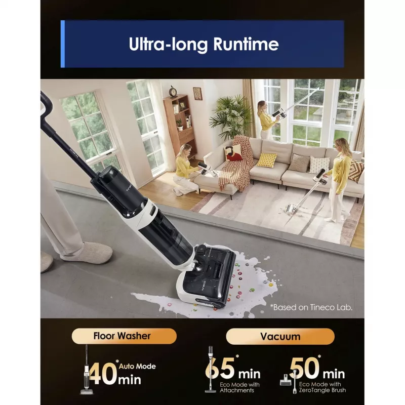 Pulitore per pavimenti Tineco Floor One Switch S6 Stretch Plus bianco – pulitore per pavimenti duri bagnato e asciutto senza filo