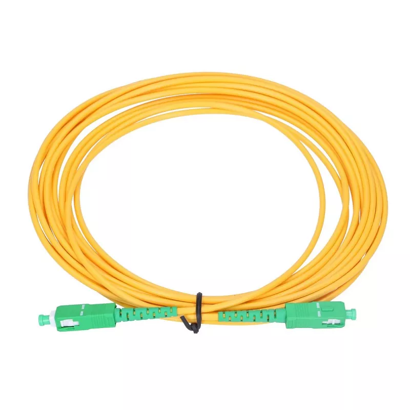 Patchcord Extralink SC/APC-SC/APC, LSOH, monomodale, simplex, G.657A2, 3 mm, 15 m, giallo