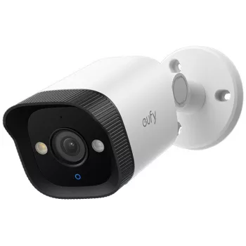 Telecamera di sicurezza IP Bullet Eufy T8P00321 da esterno con cavo PoE 8MP 3840×2160 montaggio a soffitto/parete nero/bianco