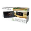 Radiosveglia Muse M-185 CR — FM/MW, display LED 0,9 pollici, AC 230V con backup batteria AAA, nero