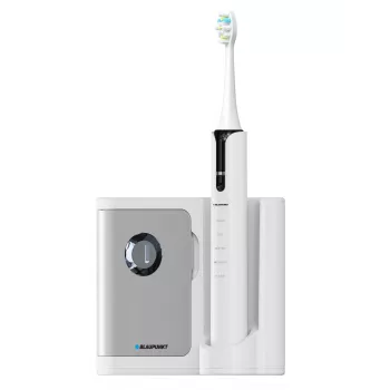 Spazzolino elettrico vibrante BLAUPUNKT DTS711 – 5 modalità, 48.000 movimenti/min., batteria ricaricabile integrata, 4 testine, base di ricarica con sterilizzatore UV
