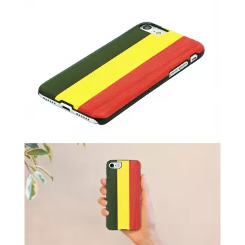 Custodia per smartphone man and wood per iPhone XR — Reggae nero