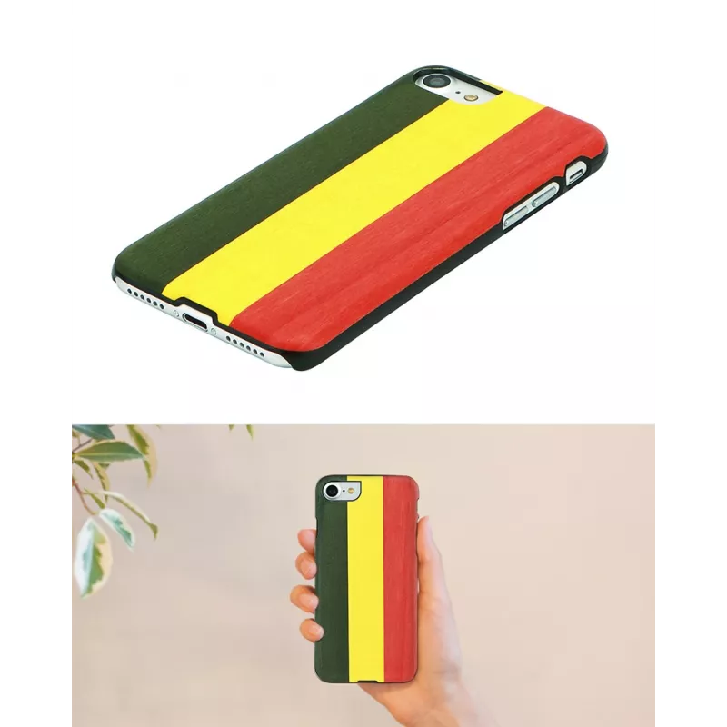 Custodia per smartphone man and wood per iPhone XR — Reggae nero