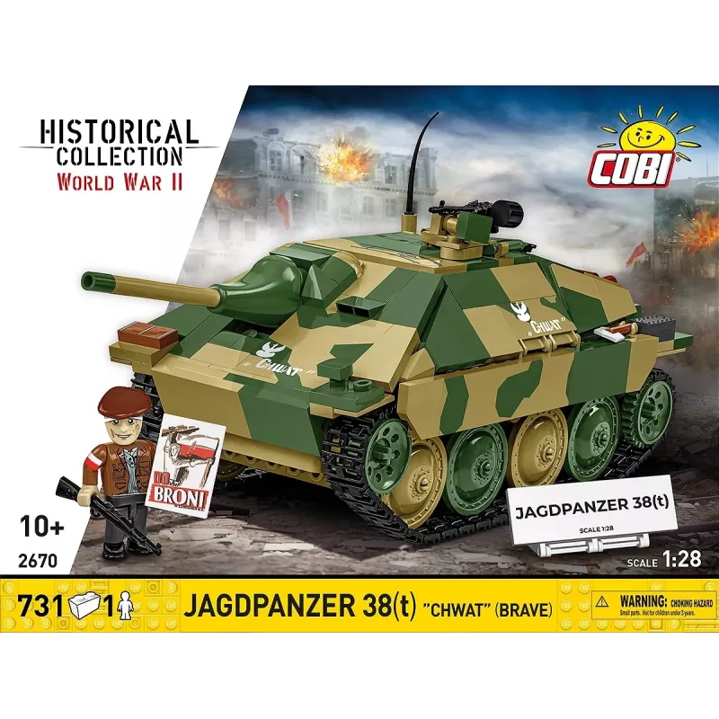 Set di costruzioni Cobi Blocks Jagdpanzer 38t Brave, 731 pezzi
