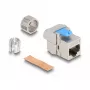 Modulo Keystone DeLOCK RJ45 femmina su LSA Cat.8.1 senza attrezzi piatto metallizzato