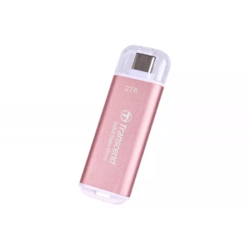 Transcend ESD300P SSD portatile 2 TB, USB-C 10 Gbps, rosa, TS2TESD300P