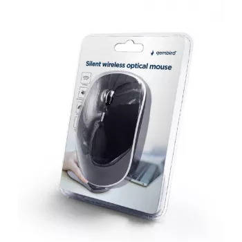 Mouse USB OPTICAL WRL nero/SILENT MUSW-4BS-01 GEMBIRD