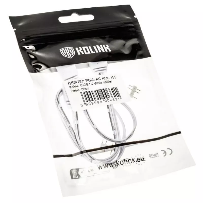 Cavo splitter Kolink ARGB 1-2 - 30cm, bianco (PGW-AC-KOL-155)