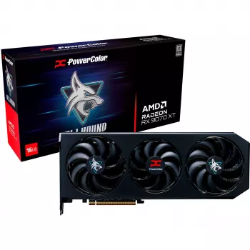 PowerColor Hellhound Radeon RX 9070 XT 16GB GDDR6 PCIe 5.0 scheda grafica