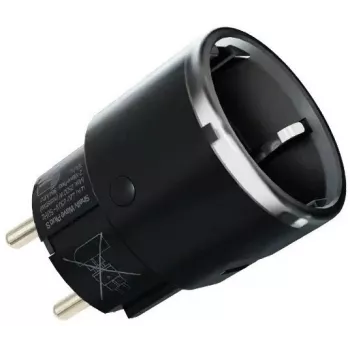 Spina smart Shelly Wave Plug S Z-Wave 800 nero — presa intelligente Z-Wave 800, 230 V/12 A, 2500 W, misurazione della potenza
