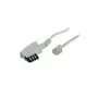 Cavo telefonico S/CONN 70046-W 6 m bianco