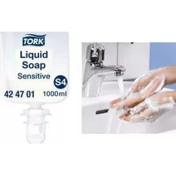 Sapone liquido Tork 424701 per pelle sensibile, formula delicata, ricarica