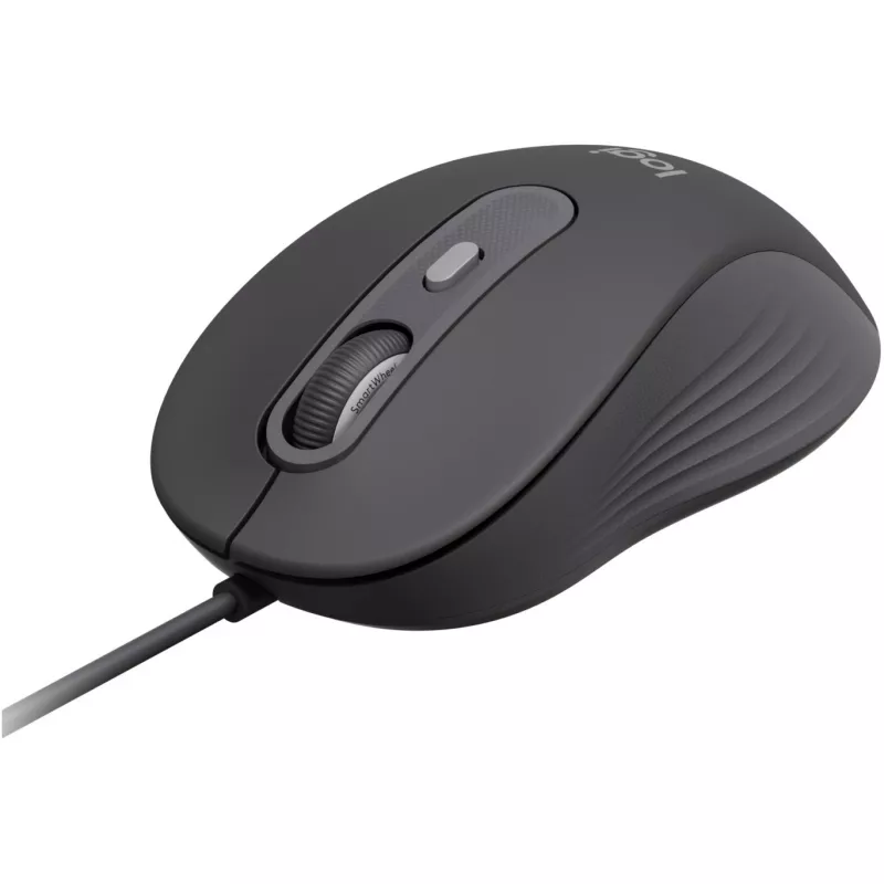 Logitech Signature Wired M520 for Business Mouse ottico con filo USB-C Plug-and-Play Windows/Mac/Chrome/PC/laptop - Graphite
