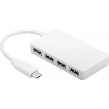 Microconnect USB3.1CUSB3 hub di interfaccia USB 3.2 Gen 1 (3.1 Gen 1) Type-C 5000 Mbit/s bianco
