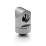 Raccordo rotante a 90° per tubo BitsPower Artemis — platinium gray, modello BPM-AT90R-PG
