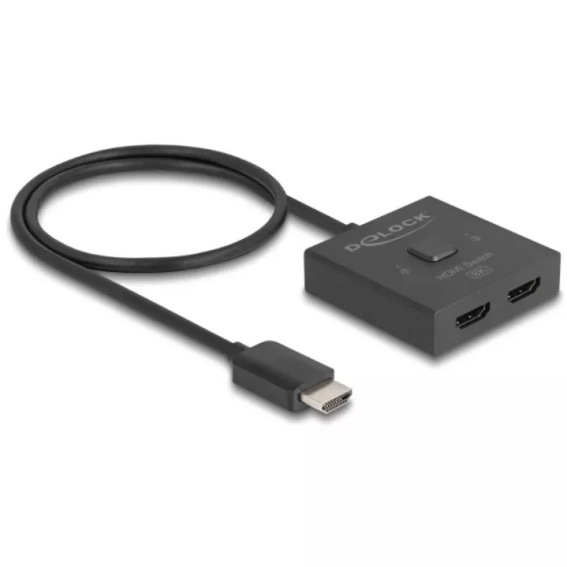 Switch HDMI DeLOCK 18901 144Hz nero plastica 55x55x15mm