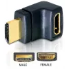 Adattatore HDMI DeLOCK 65072 HDMI maschio a HDMI femmina, 90° verso l'alto