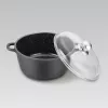 Pentola con coperchio Maestro MR-4620C 20 cm 2,1 l nera