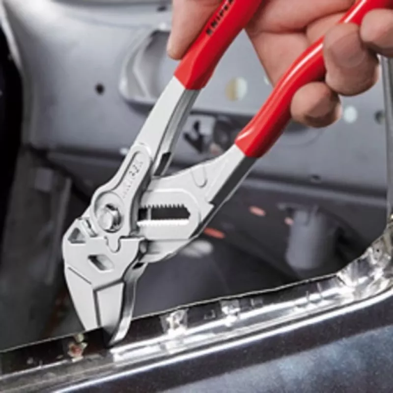 Chiave a pinza Knipex 250 nichelato PVC ganasce lucidate