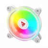 SAVIO FAN-01 WHITE confezione da 4 ventole ARGB 120mm con controller e telecomando