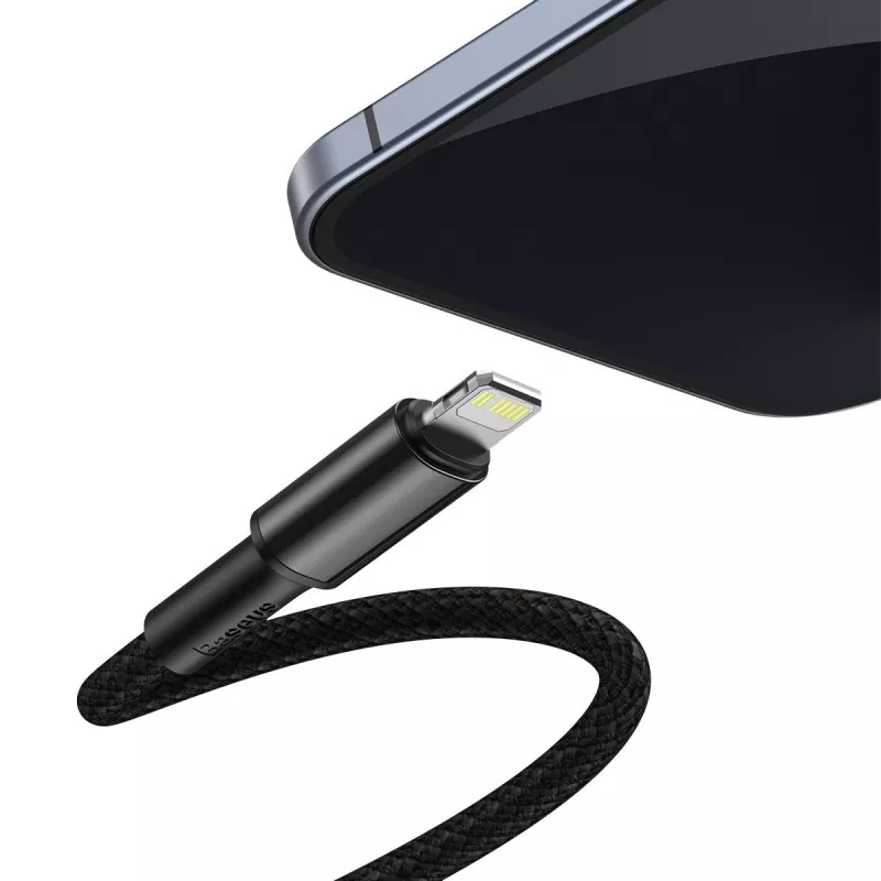 Baseus cavo intrecciato ad alta densità Type-C a Lightning, PD, 20W, 1m (nero)