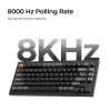 Tastiera meccanica Keychron V1 Ultra 8K — formato 75%, QWERTY, Bluetooth, RGB, nero