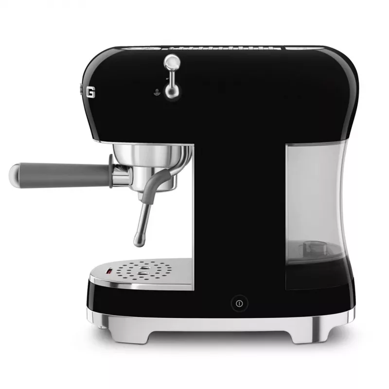 SMEG 50's Style ECF02BLEU macchina per espresso, 15 bar, nera