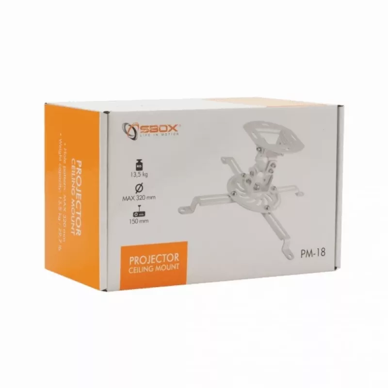 Supporto a soffitto per proiettore Sbox PM-18