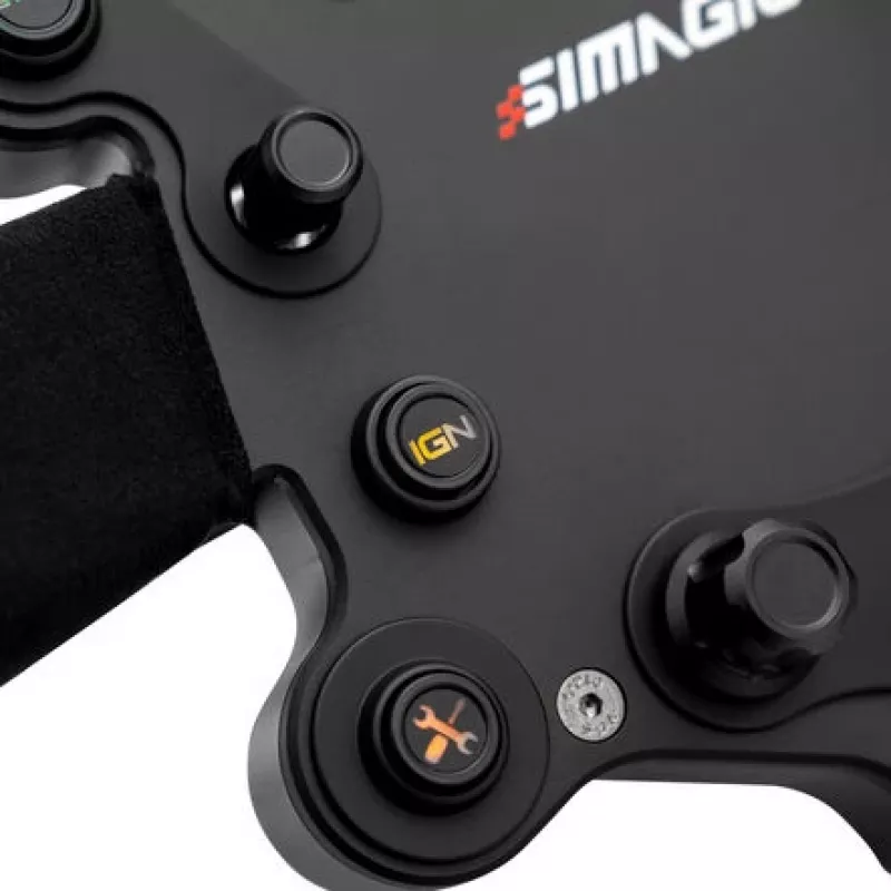 Simagic GTS Alcantara S202 — volante per sim racing rivestito in Alcantara, modello S202