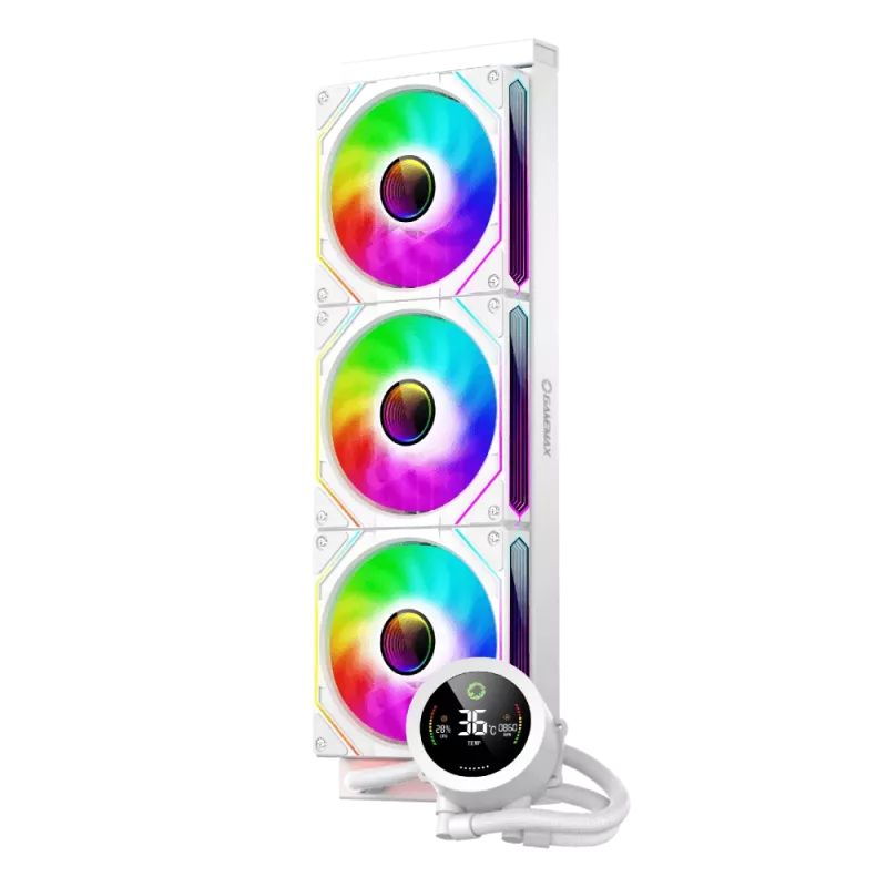 Gamemax | Dissipatore a liquido per CPU | ICEBURG 360 DIGITAL | bianco