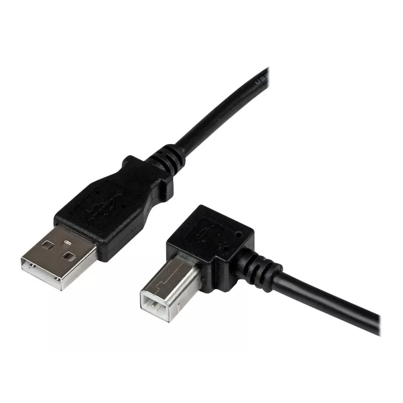 StarTech.com cavo USB 2.0 A a B ad angolo retto 3 m – M/M, 3 m, USB A, USB B, USB 2.0, nero