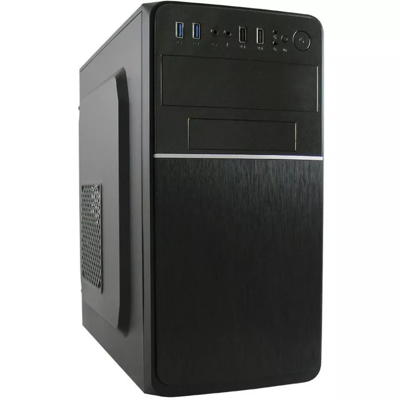 LC Power 2015MB - tower - micro ATX - senza alimentatore - nero - USB/audio (LC-2015MB-ON)