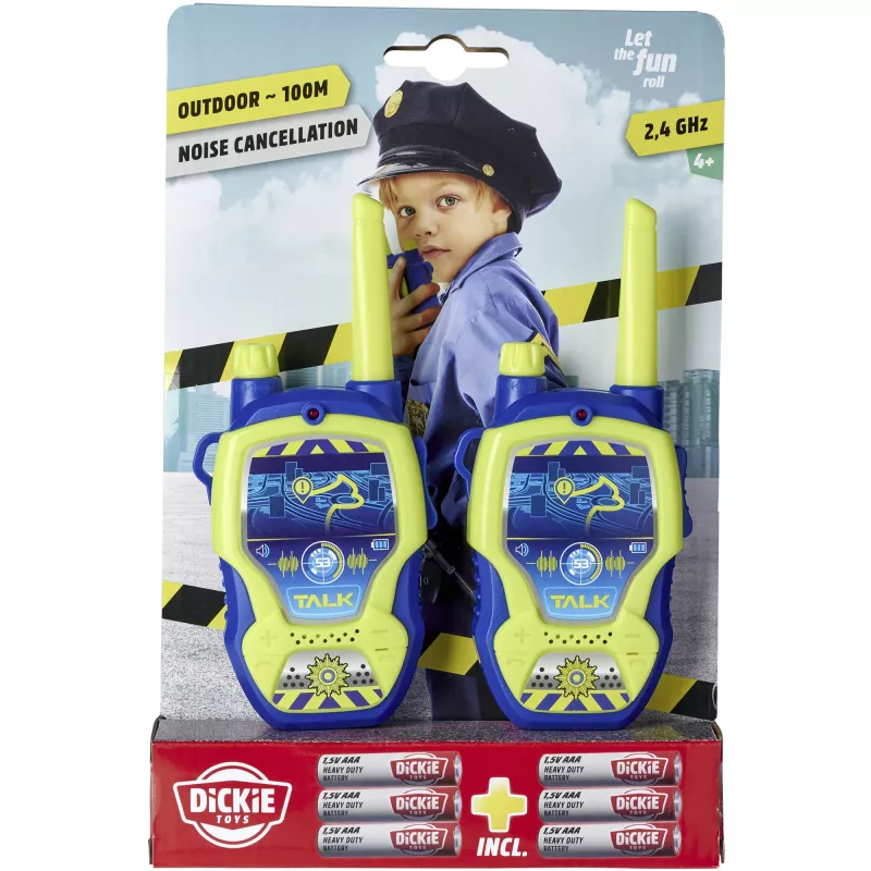 Set walkie-talkie Dickie Police 2,4 GHz, 2 pz., modello 201118197