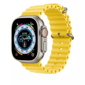Cinturino Apple MQED3ZM/A accessorio smartwatch giallo fluoroelastomero