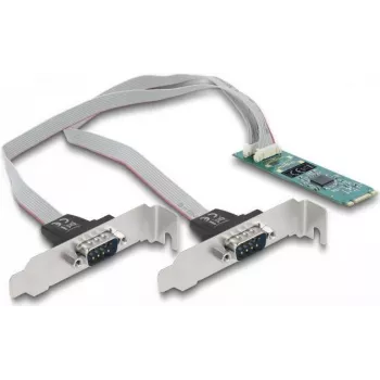 Scheda DeLOCK M.2 su 2 x seriale RS-232 DB9 PCIe 2.1