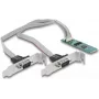 Scheda DeLOCK M.2 su 2 x seriale RS-232 DB9 PCIe 2.1