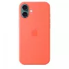 iPhone 16 Plus custodia in silicone compatibile MagSafe - mandarino