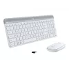 Logitech Slim Wireless Combo MK470 - set tastiera e mouse - wireless - 2,4 GHz - spagnolo - off-white (920-009199)