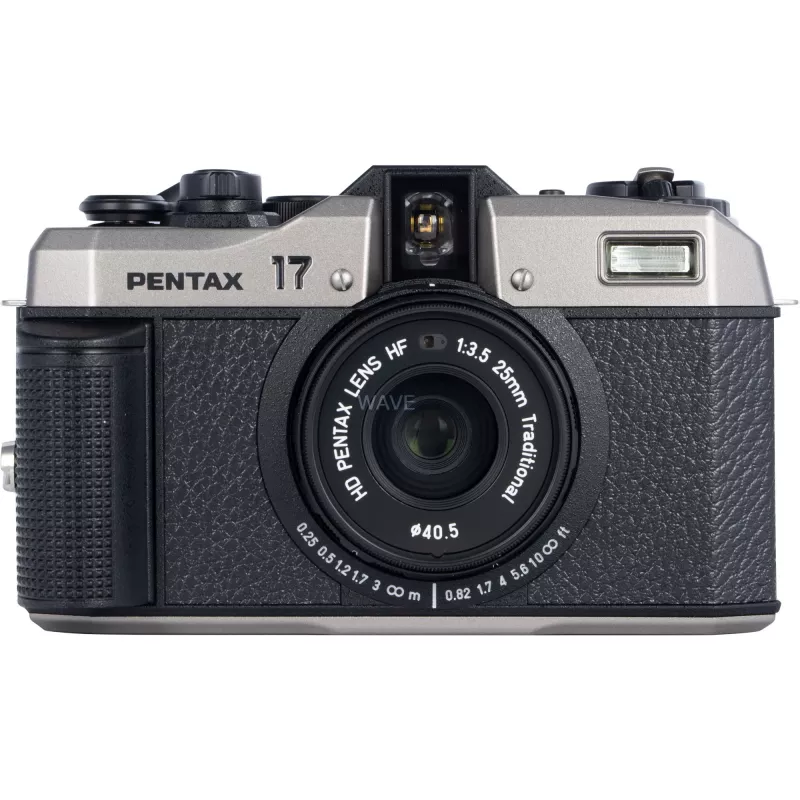 Pentax 17 fotocamera a pellicola, nero/argento