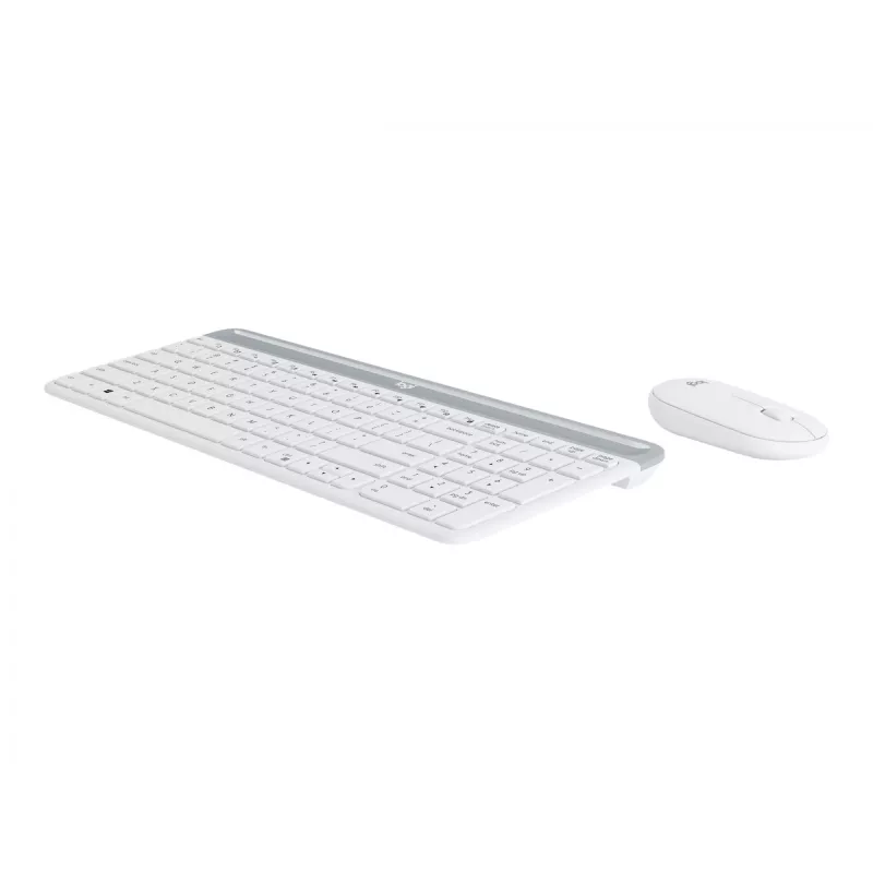 Logitech Slim Wireless Combo MK470 - set tastiera e mouse - wireless - 2,4 GHz - spagnolo - off-white (920-009199)