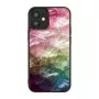 Custodia protettiva iKins per Apple iPhone 12 mini – design fiori d'acqua, nero