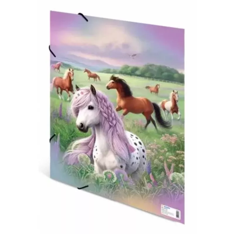 Cartellina HERMA con elastico A3 cartone Horse World