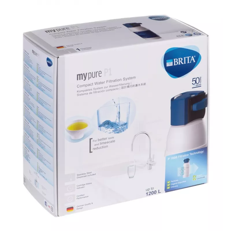 Brita Mypure P1+grifo 1 Via Sistema di filtraggio acqua compatto