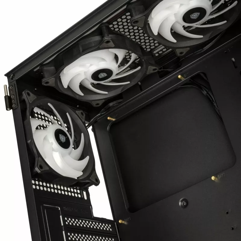 Kolink Observatory HF Glass ARGB Midi-Tower - nero