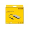 DeLOCK 64261 hub USB 3.2 Gen 1 Type-C 10000 Mbit/s nero grigio