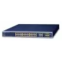 PLANET GS-4210-24PL4C - Switch - managed - 24 x 10/100/1000 (PoE+) + 4 x Combo Gigabit-SFP - Desktop, montaggio a rack - PoE+ (440 W) (GS-4210-24PL4C)